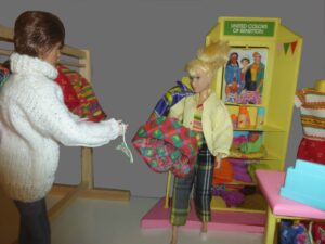 Susana (Sara) assisting in Benetton